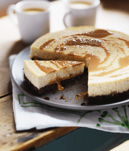 Baked Toffee Cheesecake