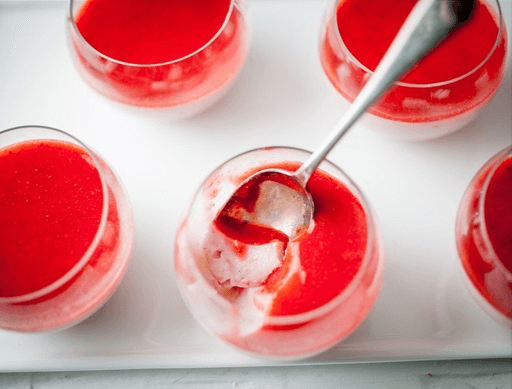 Strawberry And Elderflower Panna Cotta 