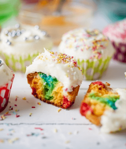 Rainbow Cupcakes