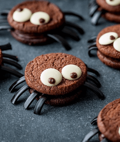 Scary Spider Cookies