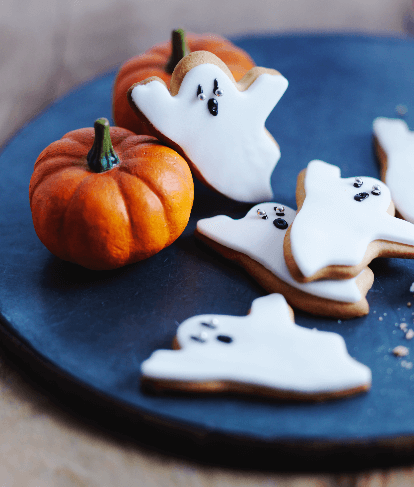 Halloween Ghost Biscuits