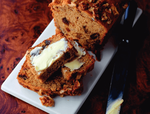 Banana Rum and Walnut Tea Cake