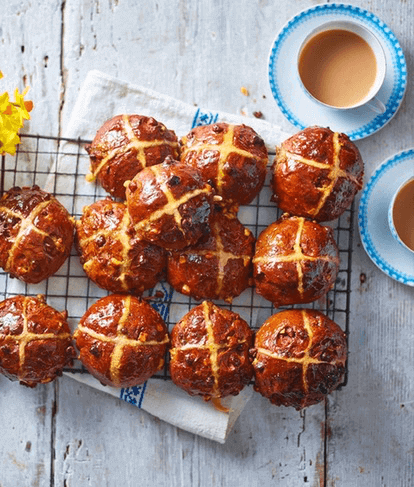 Chocolate and Orange Hot Cross Buns