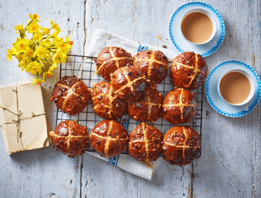 Chocolate and Orange Hot Cross Buns