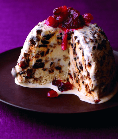 Christmas Cake Ice Cream Bombe