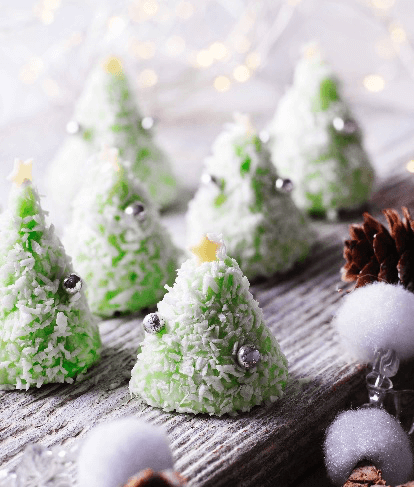 Coconut Ice Christmas Trees