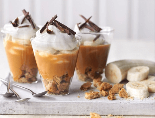 Light Banoffee Pots