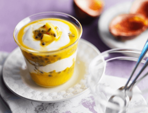 Fat Free Mango And Passion Fruit Fool 