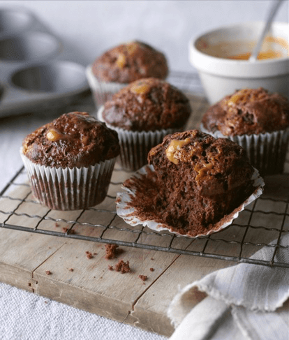 Chocolate Caramel Muffins