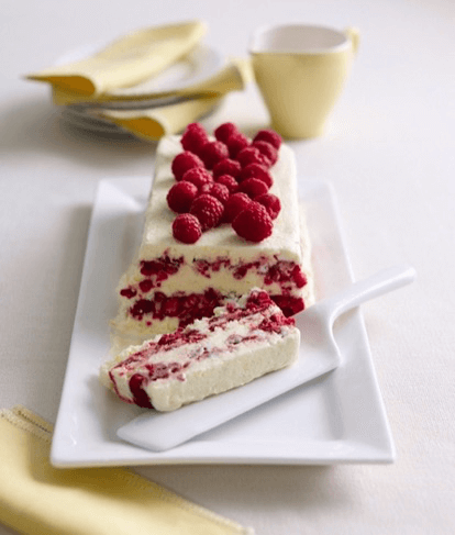 Lemon and Berry Ice Cream Layer