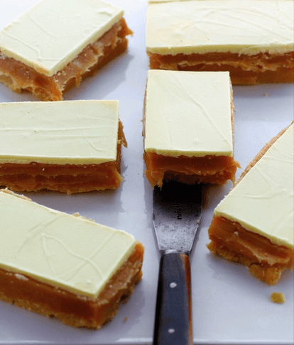 White Chocolate Millionaire's Shortbread