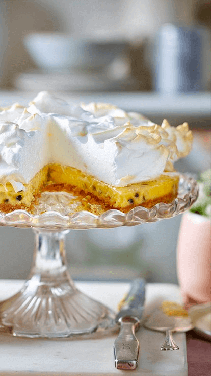 Carnation Light Condensed Milk in Passionfruit Meringue Pie