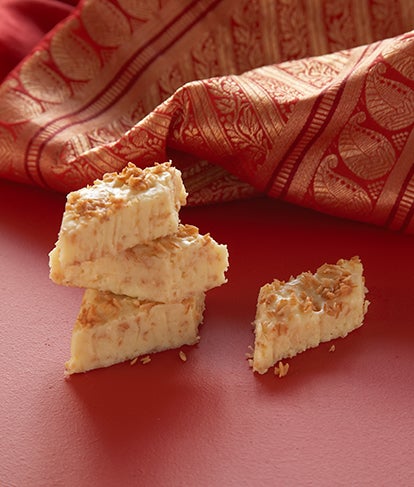 Toasted coconut burfi