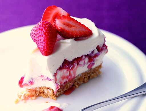 Strawberry and Coconut Cheesecake