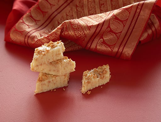 Toasted coconut burfi