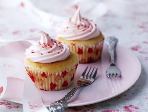 Valentines Strawberry cupcakes
