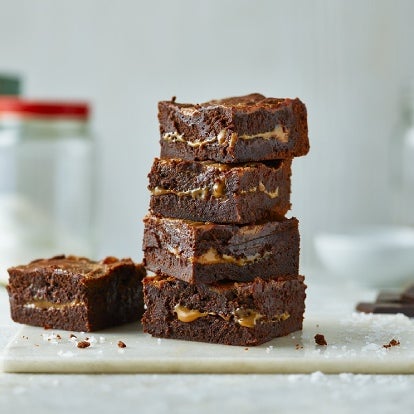 Salted caramel brownies