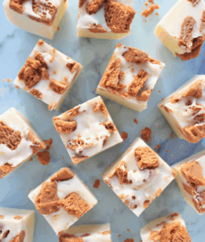 Biscoff White Chocolate Fudge