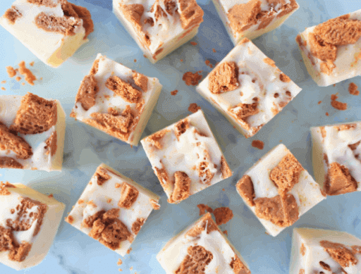 Biscoff White Chocolate Fudge