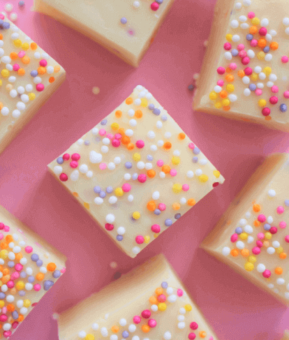 Funfetti White Chocolate Fudge