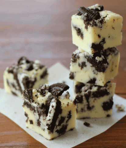Cookies and Cream White Chocolate Fudge 