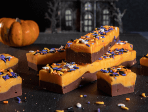 halloween chocolate orange fudge