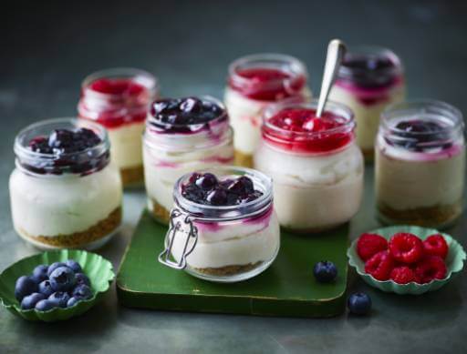 Vegan Raspberry Cheesecake Pots