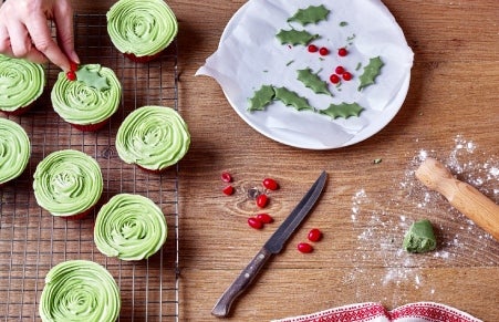 wreath cupcakes step 4