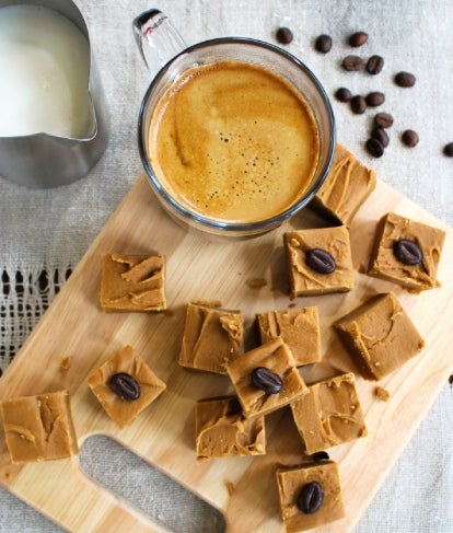 creamy coffee fudge