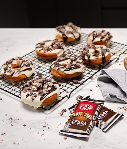 Zebra Kit Kat Doughnuts