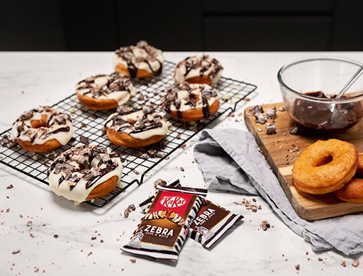 Zebra Kit Kat Doughnuts