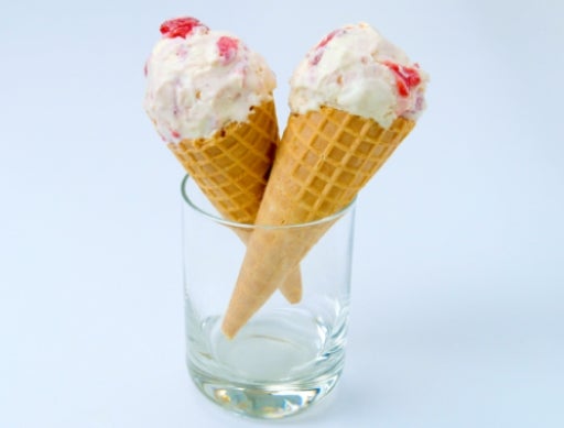 No Churn Strawberry Ice Cream
