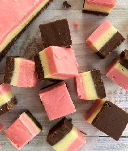 Neapolitan NESQUIK Fudge