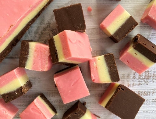 Neapolitan NESQUIK Fudge