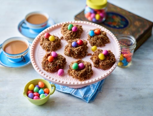 Easy Chocolate Caramel Easter Nests
