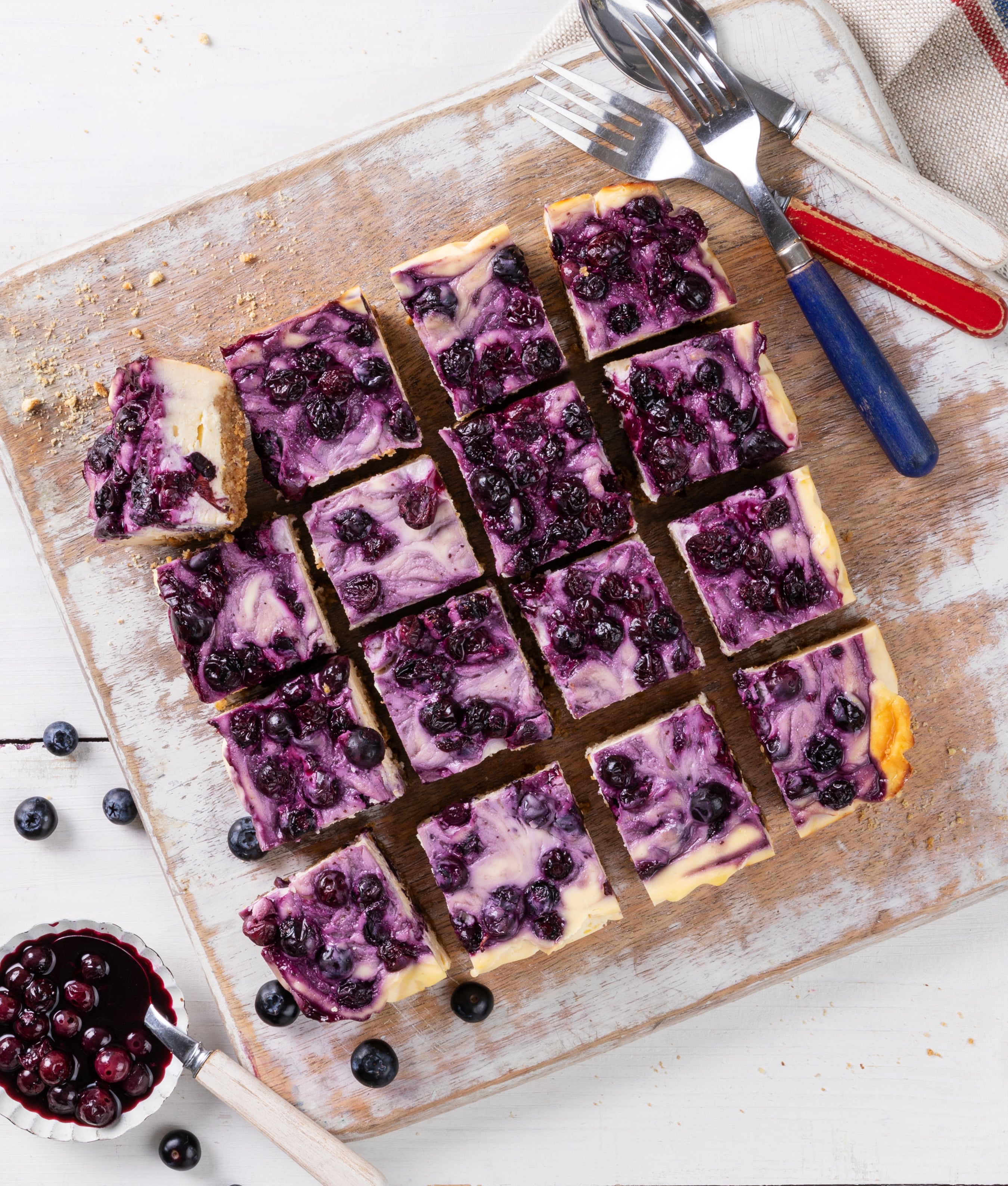 Lemon & Blueberry Cheesecake Bites