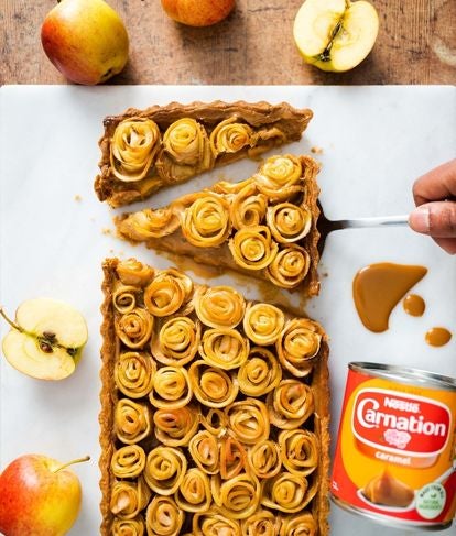 Caramel Apple Tart made with Carnation Caramel