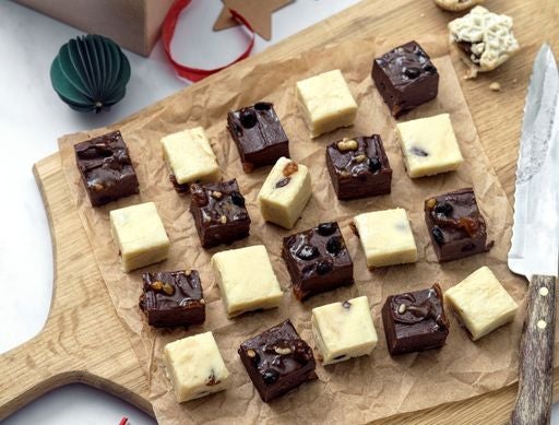 White Chocolate Mince Pie Fudge