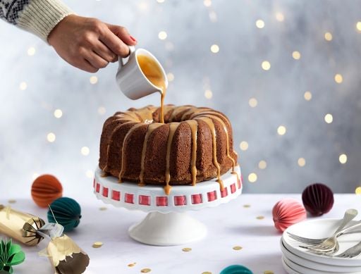 Sticky Toffee Bundt Cake with Carnation Caramel Sauce