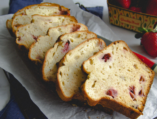 Strawberry cheesecake loaf image