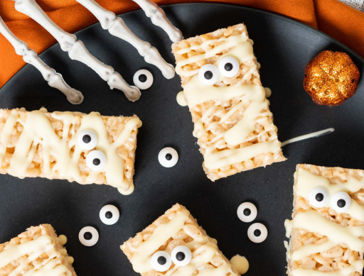 Mummy Rice Krispy Bars