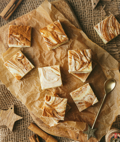 Cinnamon Bun fudge 