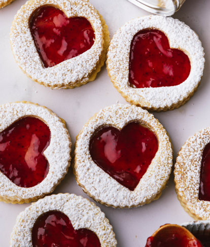 Sweethearts Strawberry Jam Biscuits