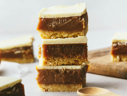 White Chocolate Millionaires Shortbread