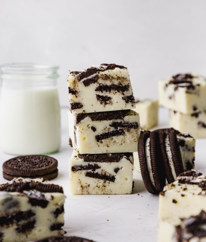 Cookies and Cream White Chocolate Fudge 