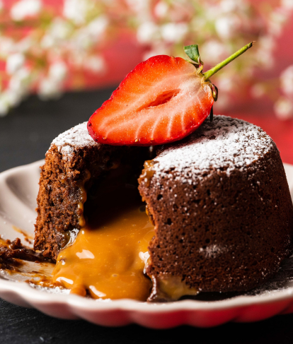 Salted Caramel Lava Cake