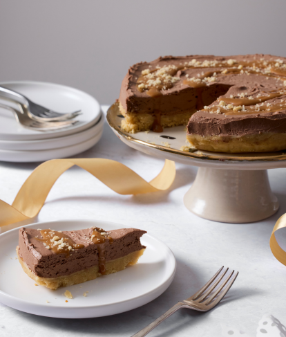 No Bake Millionaire's Cheesecake