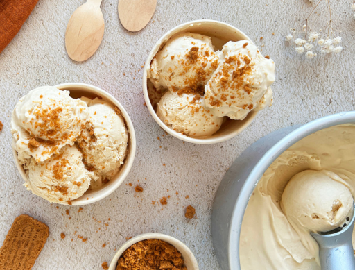 No Churn Cookie Butter Ice Cream