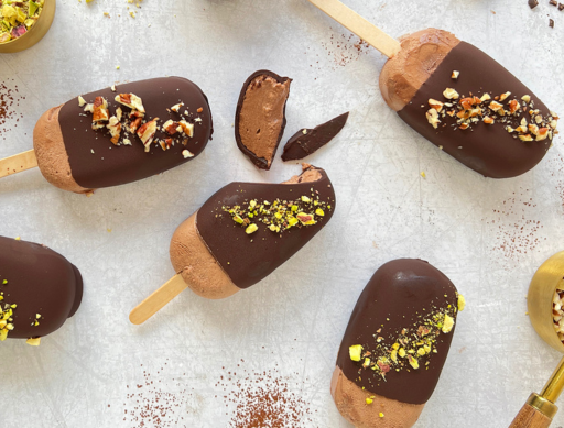 Chocolate Crunch Ice Cream Pops