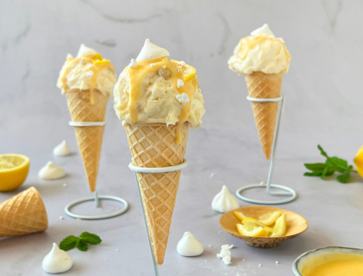 No Churn Lemon Meringue Pie Ice Cream